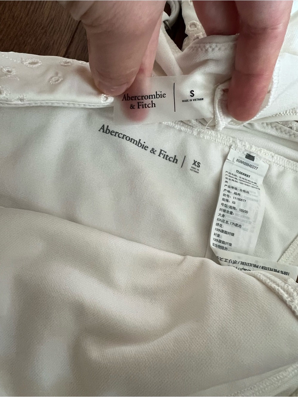Abercrombie Eyelet White Two-Piece Bikini Set - Picture 3 of 3